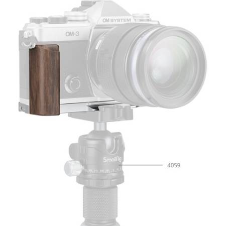 SmallRig 5563 - montażowa płytka L-kształtna + drewniany uchwyt, do OM System OM-3